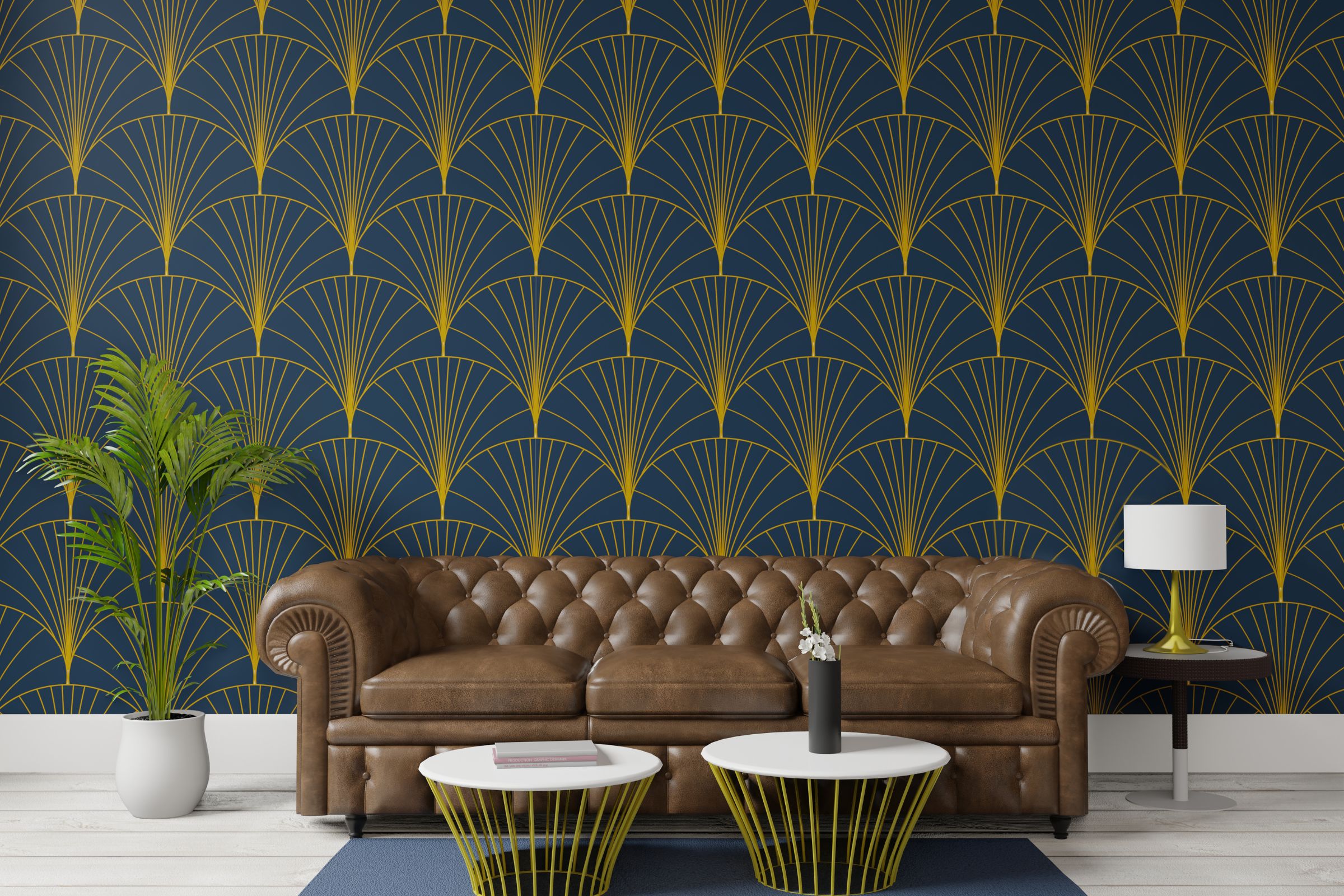 Luxury wallpaper installation project