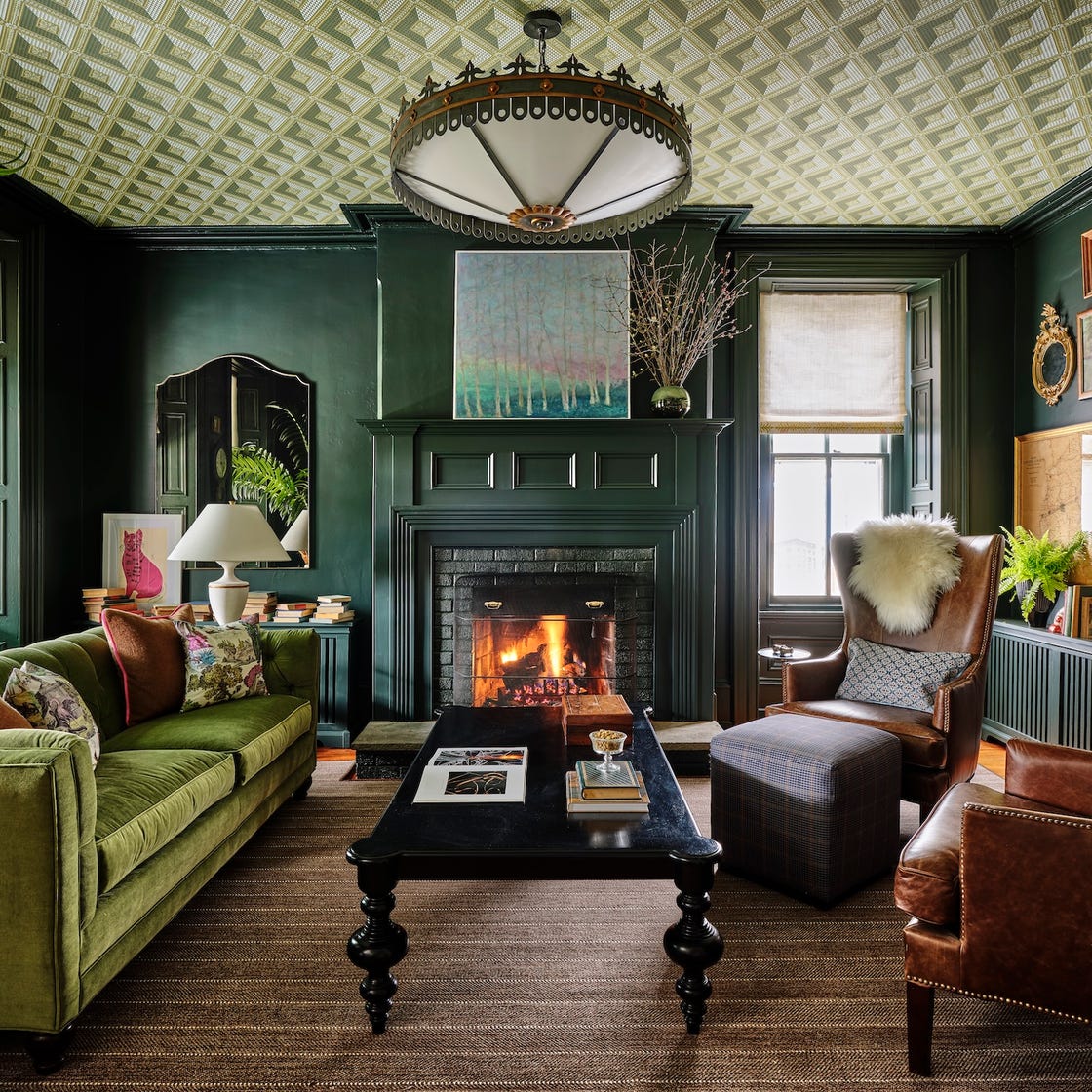 Contemporary interior wallpaper